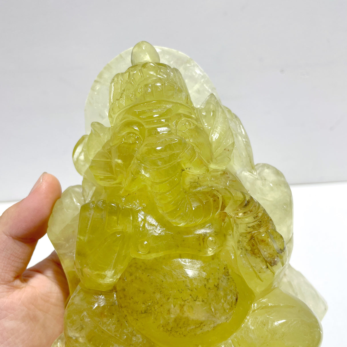 Beautiful Citrine Ganesha Carving