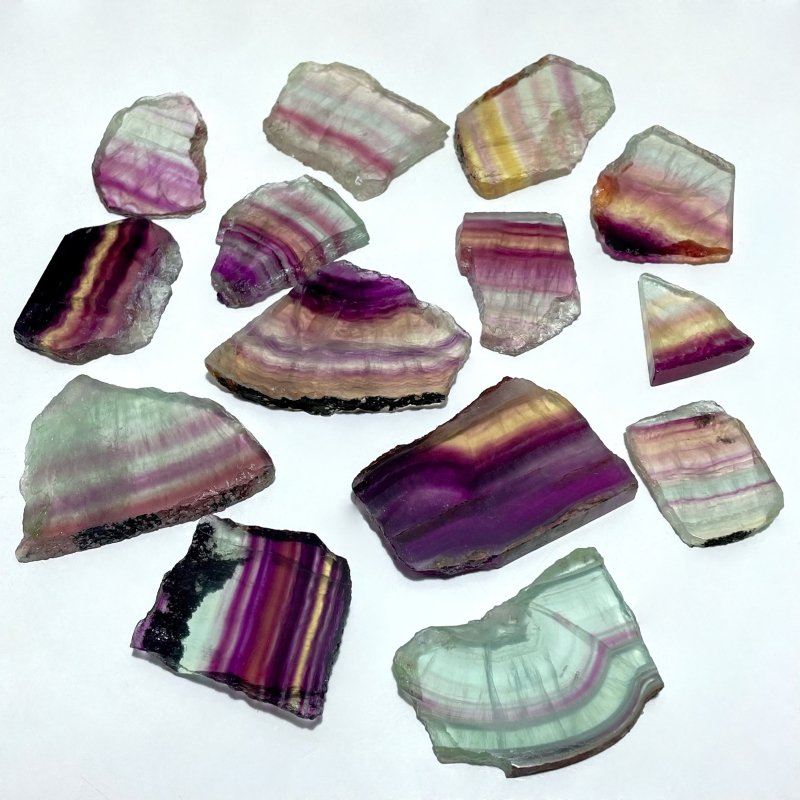 Candy Rainbow Fluorite Slab Wholesale - Wholesale Crystals