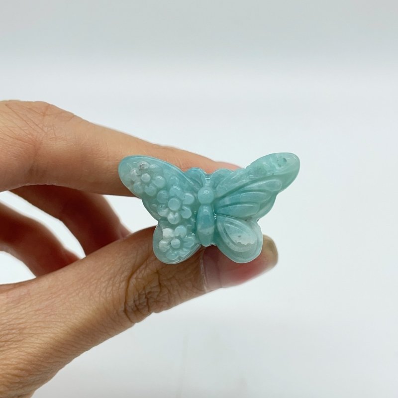 Caribbean Calcite Butterfly Car Air Vent Clip Wholesale -Wholesale Crystals