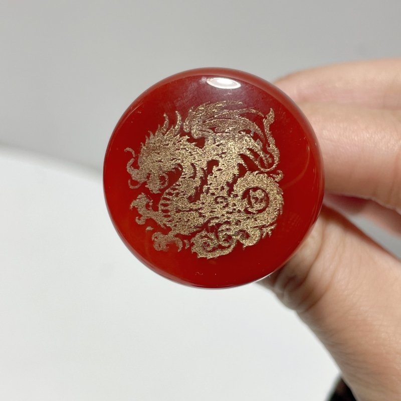 Carnelian Engraved Dragon Car Air Vent Clips Wholesale Car Accessories - Wholesale Crystals