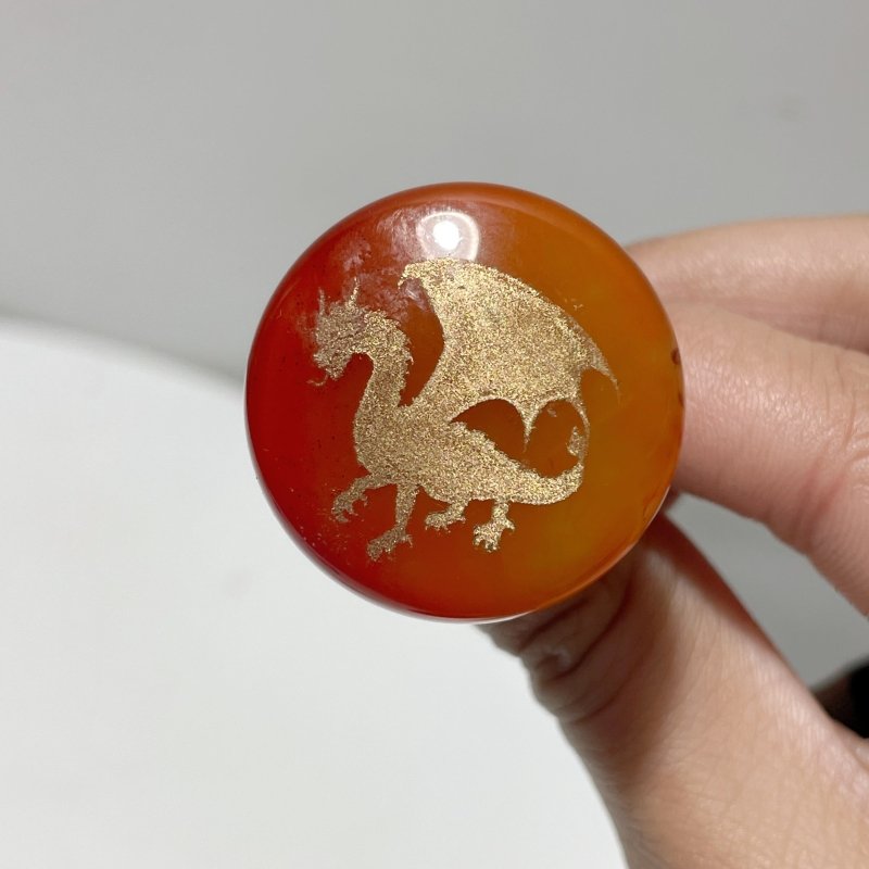 Carnelian Engraved Dragon Car Air Vent Clips Wholesale Car Accessories - Wholesale Crystals