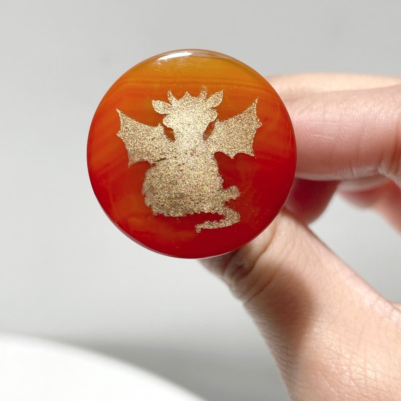 Carnelian Engraved Dragon Car Air Vent Clips Wholesale Car Accessories - Wholesale Crystals