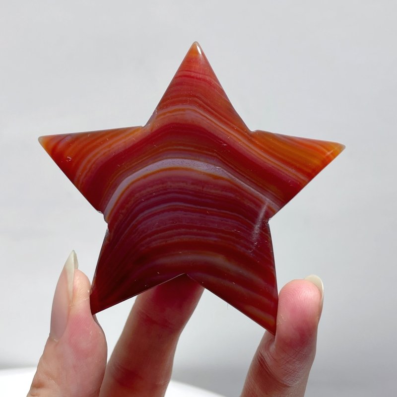 Carnelian Stripe Agate Mixed Quartz Star Wholesale - Wholesale Crystals