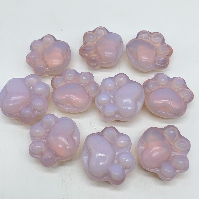 Cat Paw Pink Opalite Carving Wholesale -Wholesale Crystals