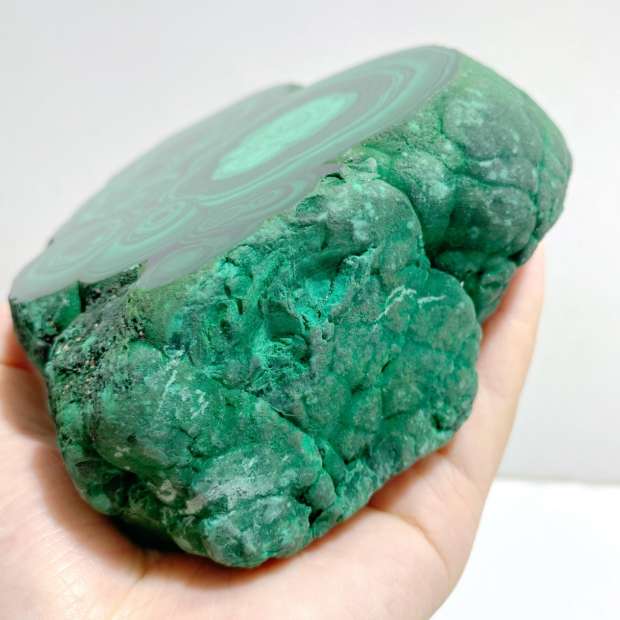Unique Malachite Specimen With Stand