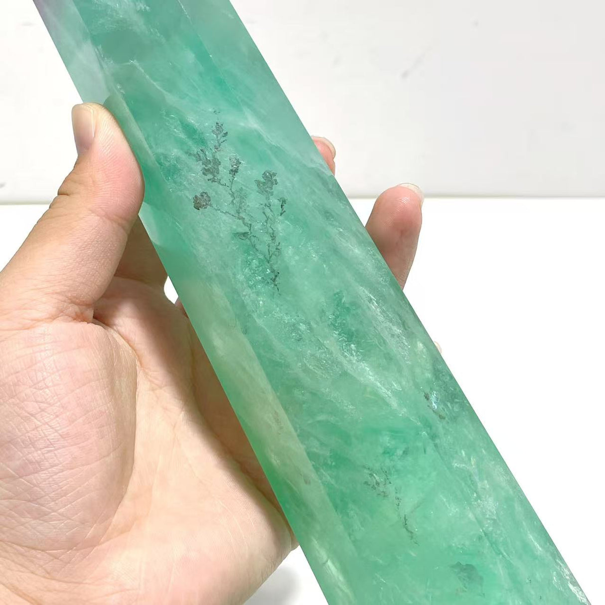 3 Pieces Beautiful Large Fluorite Point Dentritic For Collection