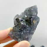 33 Pieces Blue Fluorite Mixed Pyrite Raw Side Tower