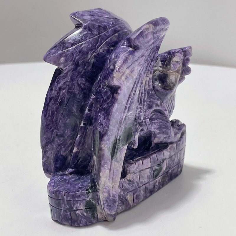 Charoite Flying Dragon Carving #1 - Wholesale Crystals