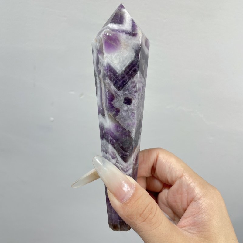 Chevron Amethyst Scepter Magic Wand Wholesale - Wholesale Crystals