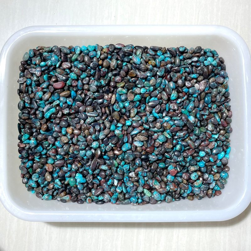 Chrysocolla Mixed Malachite Gravel Chips Wholesale - Wholesale Crystals