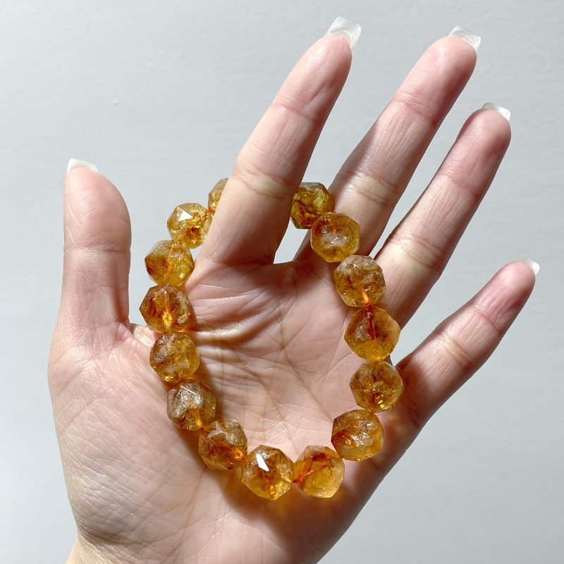 Citrine Facet Cut Beads Bracelets Wholesale - Wholesale Crystals