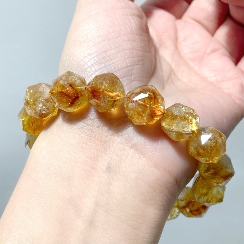 Citrine Facet Cut Beads Bracelets Wholesale - Wholesale Crystals