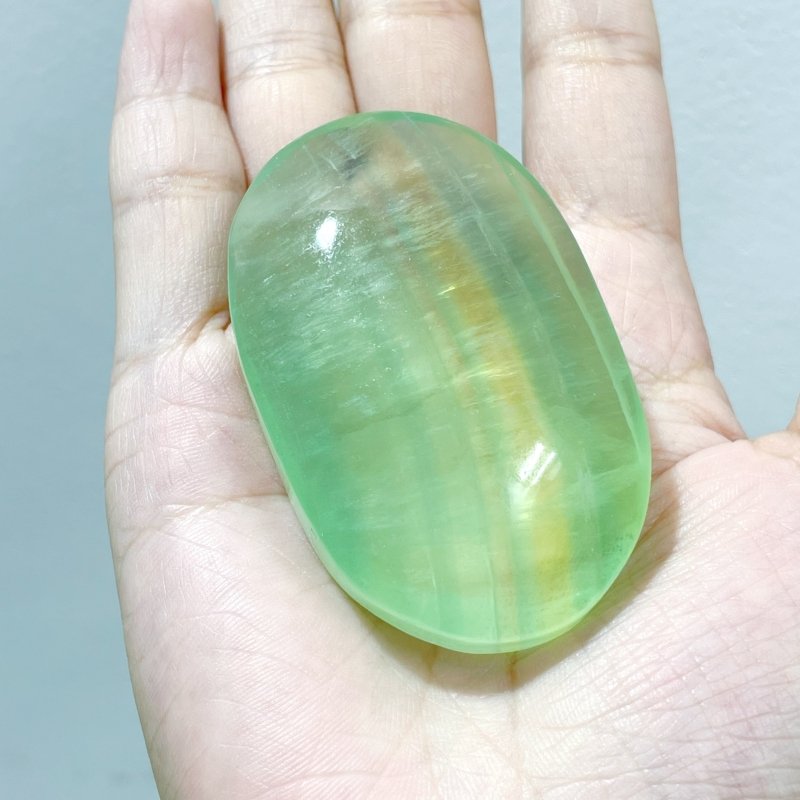 Clear Green Fluorite Palm Wholesale - Wholesale Crystals