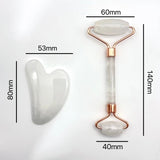 Clear Quartz Roller and Gua Sha A Set Wholesale -Wholesale Crystals