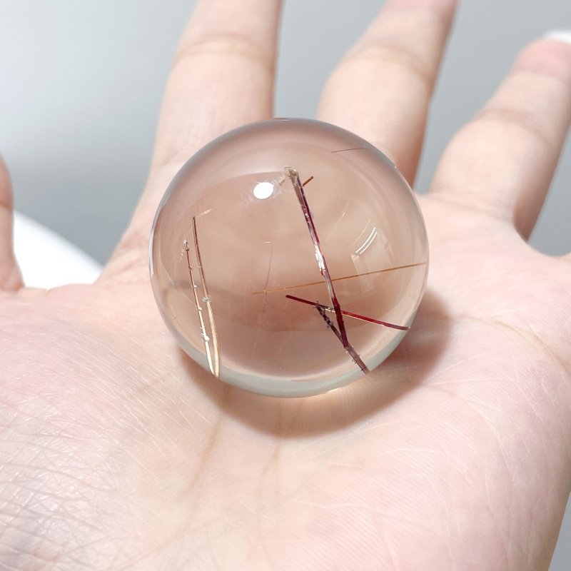 Clear Rutile Quartz Sphere - Wholesale Crystals