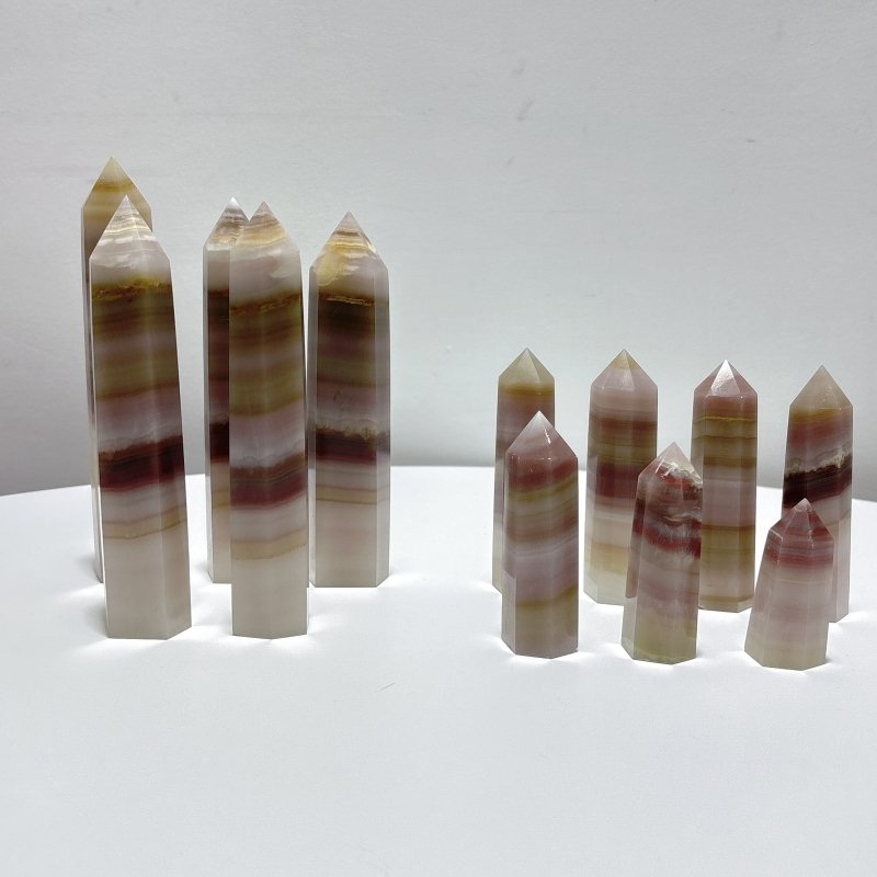 Colorful Afghanistan Jade Tower Point Wholesale - Wholesale Crystals