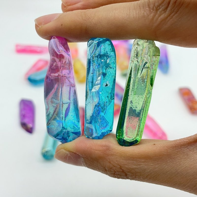 Colorful Aura Clear Quartz Points Wholesale -Wholesale Crystals