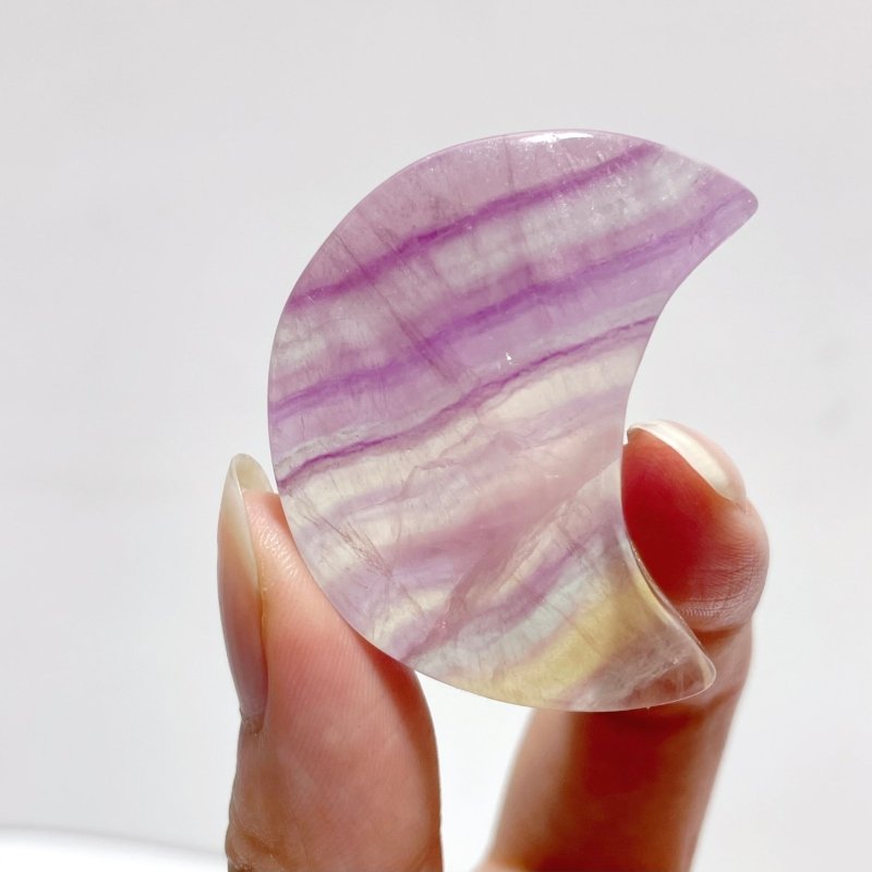 Colorful Fluorite Moon Carving Wholesale - Wholesale Crystals