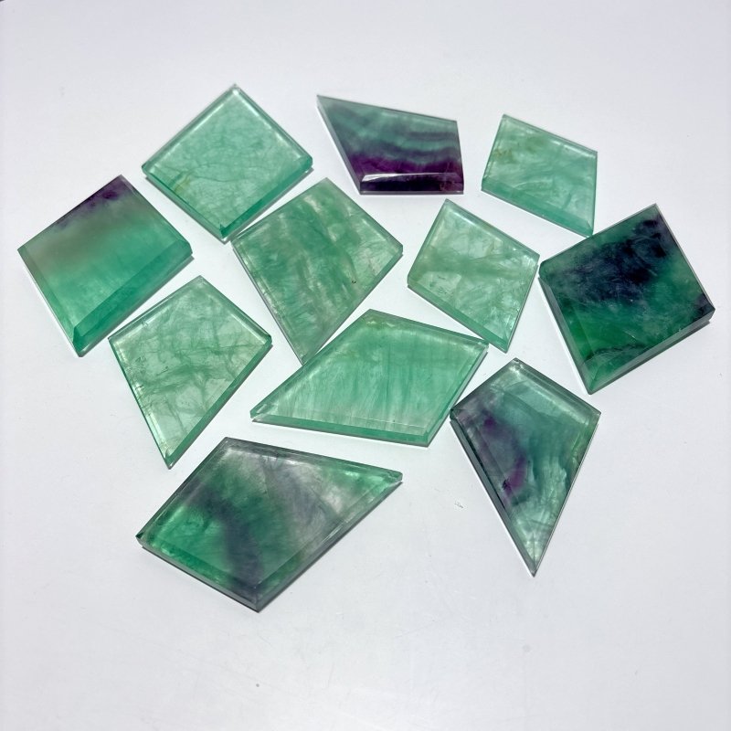 Colorful Fluorite Rhombus Shaped Carving Wholesale - Wholesale Crystals