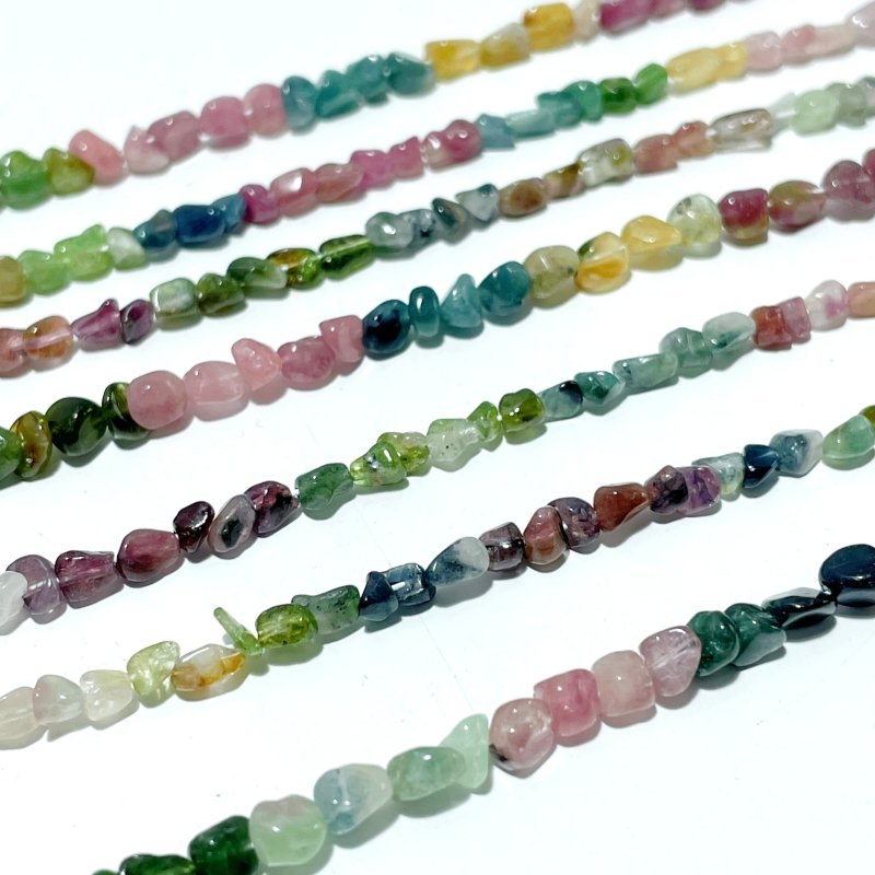 Colorful Tourmaline Gravel Chips 0.1 - 0.2in(3 - 5mm) Bracelet Wholesale - Wholesale Crystals