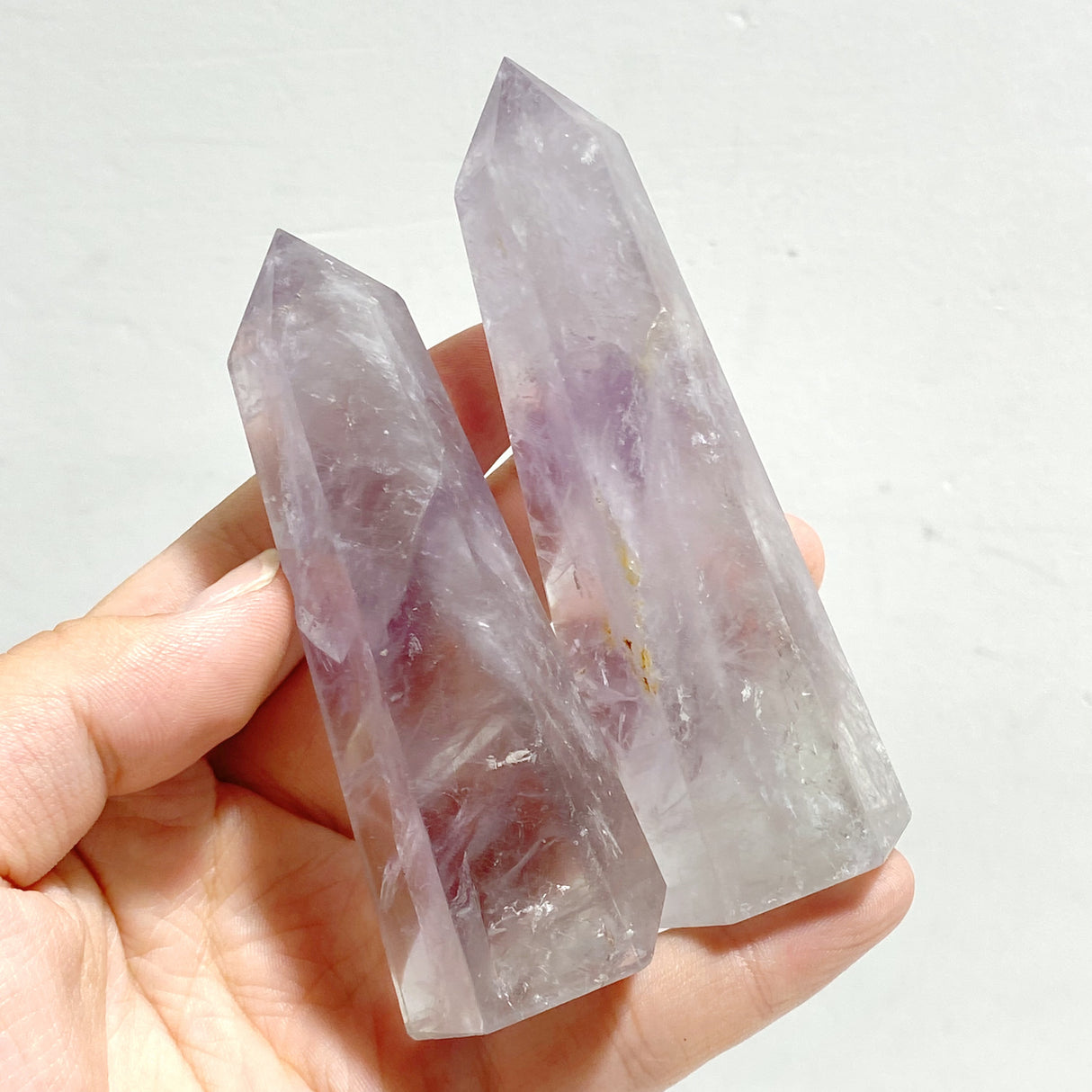 19 Pieces God's Fingerprint Light Purple Amethyst Tower Point