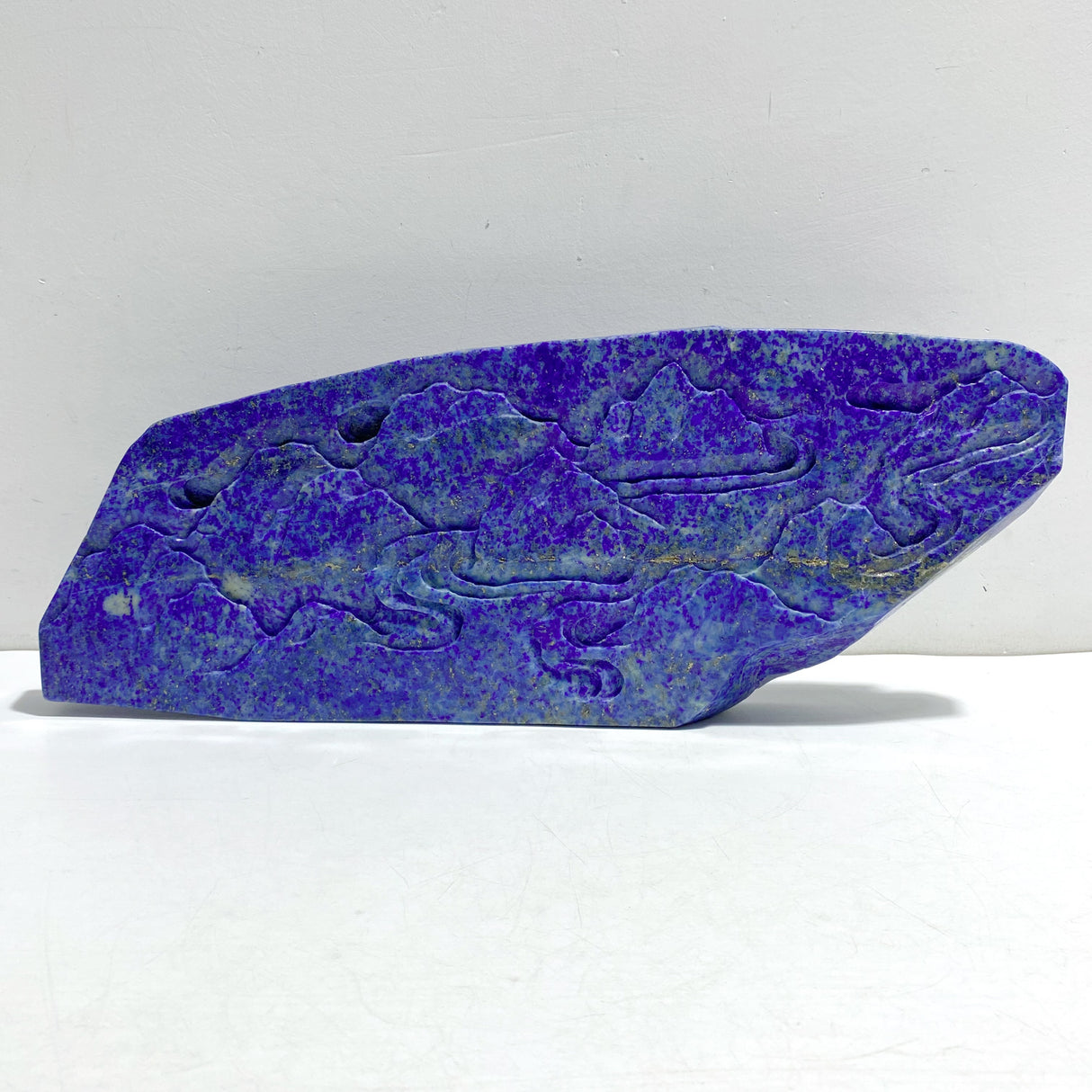 Unique Lapis Lazuli Chinese Dragon&Phoenix Carving