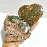 10 Pieces Large Rainforest Jasper Heart #4