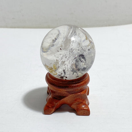Enhydro Quartz Sphere Moving Bubble Black Quicksand