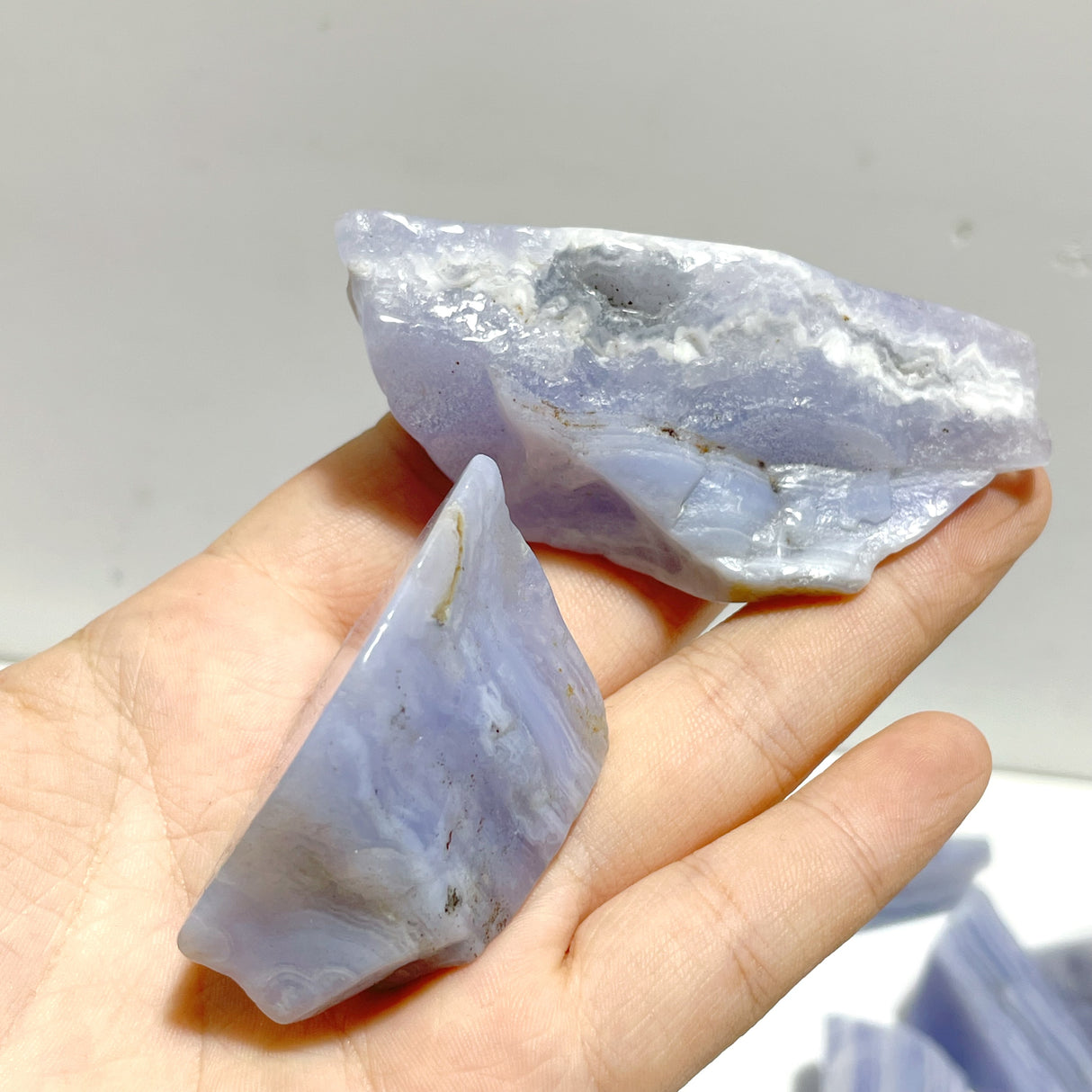 37 Pieces Beautiful Blue Lace Agate Free Form Mixed Size