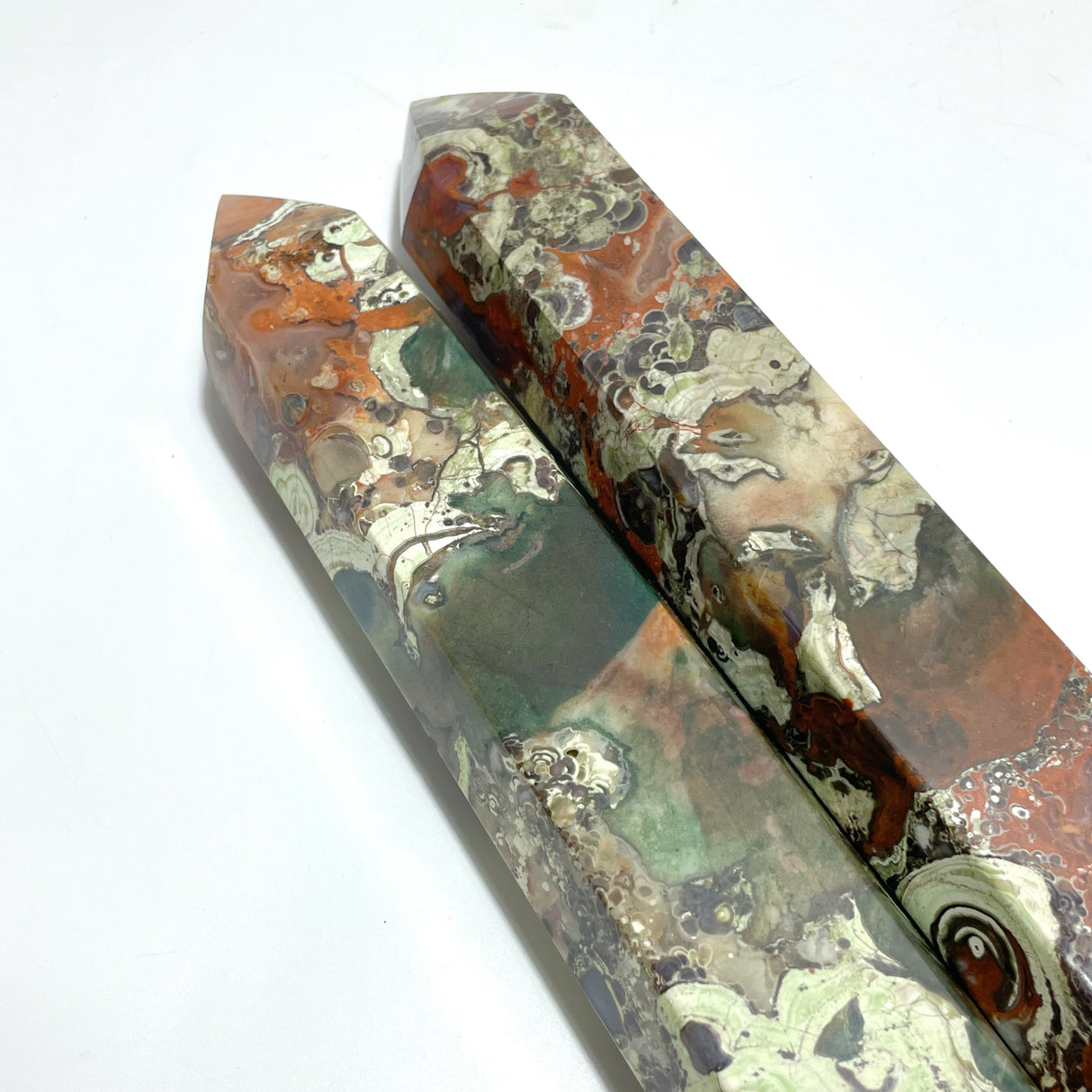 4 Pieces Tall China Agate Tower Point