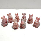 Pink Opal Rabbit Carving Wholesale