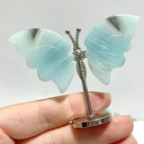 Small Caribbean Calcite Butterfly Carving With Stand Wholesale