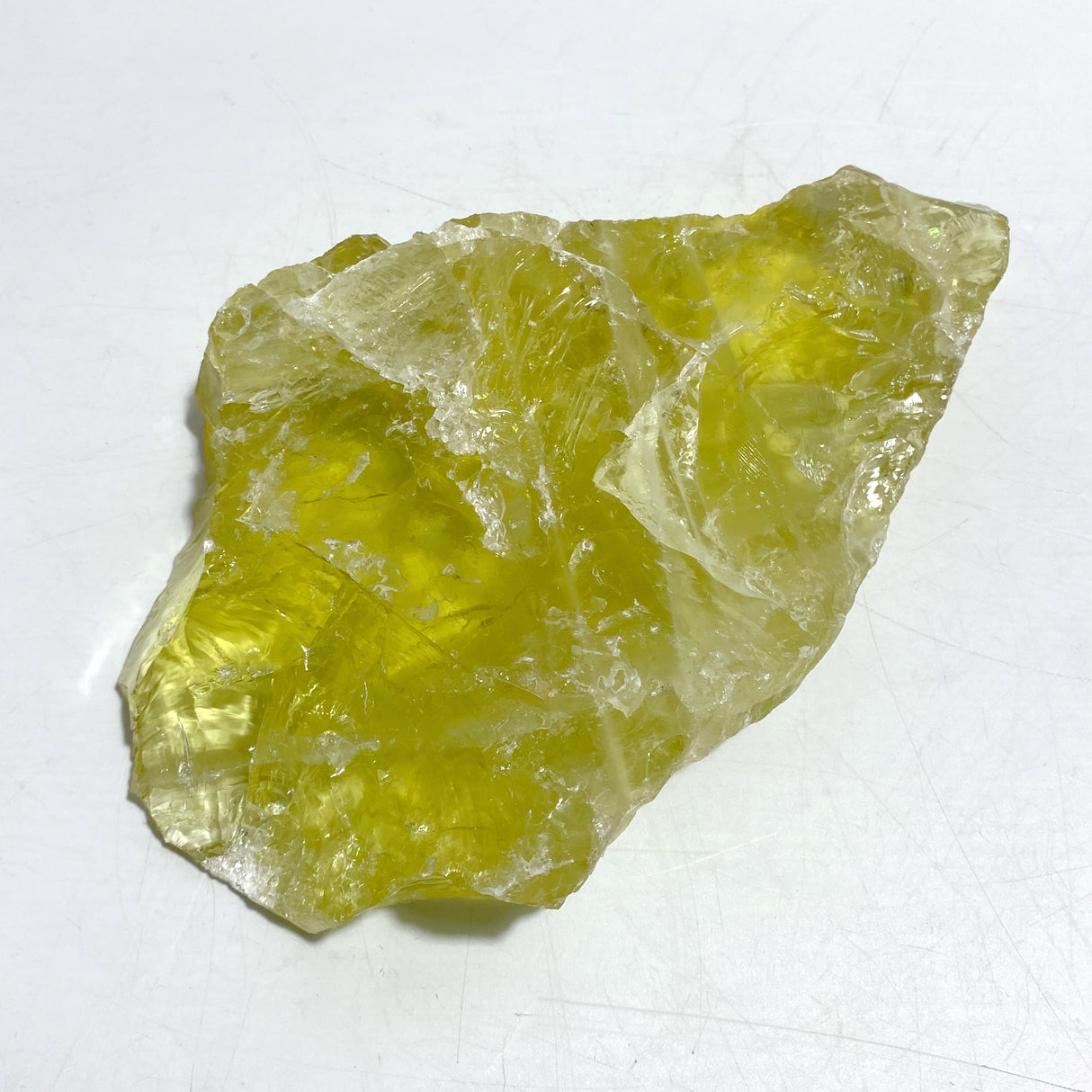 Unique Citrine Raw Stone Specimen With Beautiful Rainbow #6