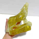 Unique Citrine Wolf Carving