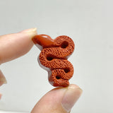 Red Jasper Snake Carving Wholesale