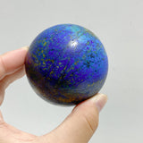 9 Pieces Azurite Mixed Malachite Spheres #1