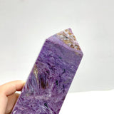 20.8CM Charoite Tower Point For Collection