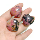 3CM Beautiful Rhodonite Heart Wholesale