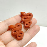 Red Jasper Snake Carving Wholesale