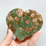 10 Pieces Large Rainforest Jasper Heart #4