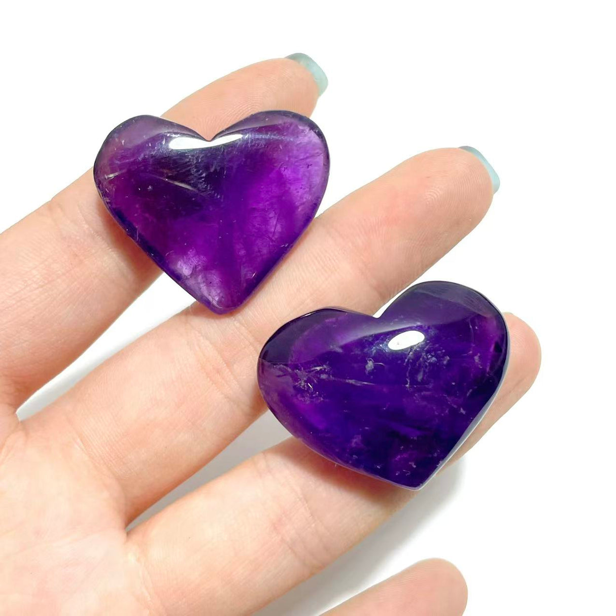 93 Pieces Amethyst Heart Shape