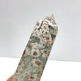 8 Pieces Green Sakura Flower Agate Point