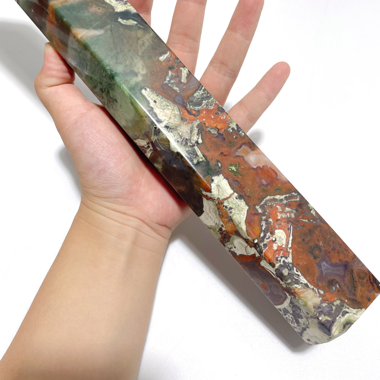 3 Pieces Tall China Agate Tower Point