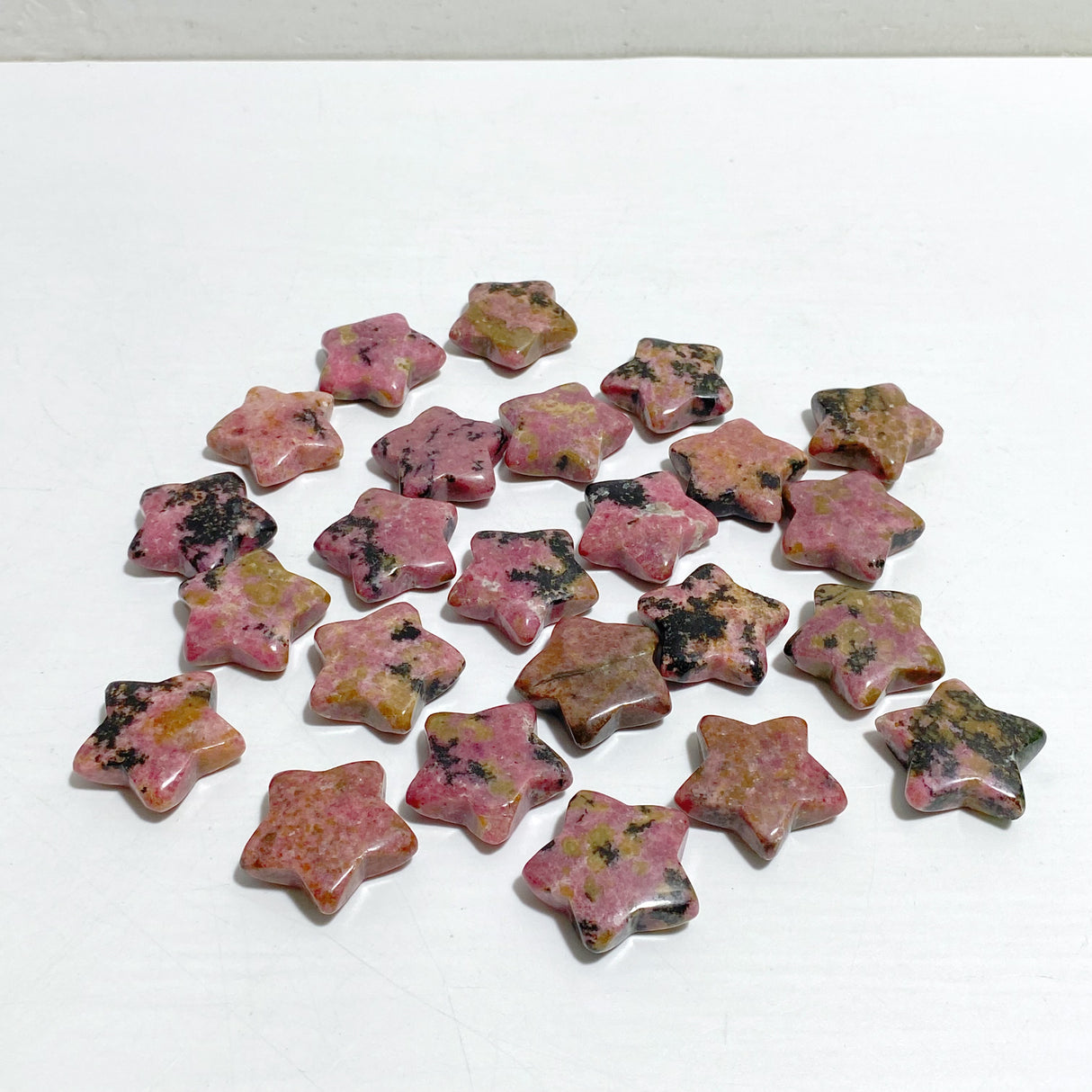 3CM Rhodonite Star Carving Wholesale