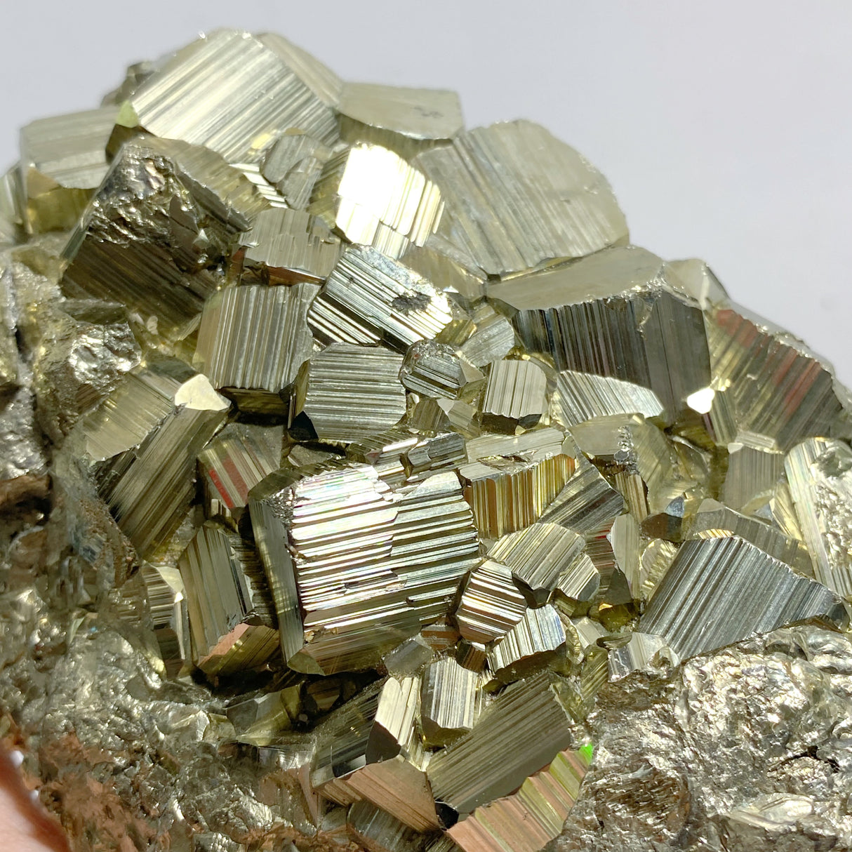 Natural Pyrite Mineral Specimen With Stand #A1