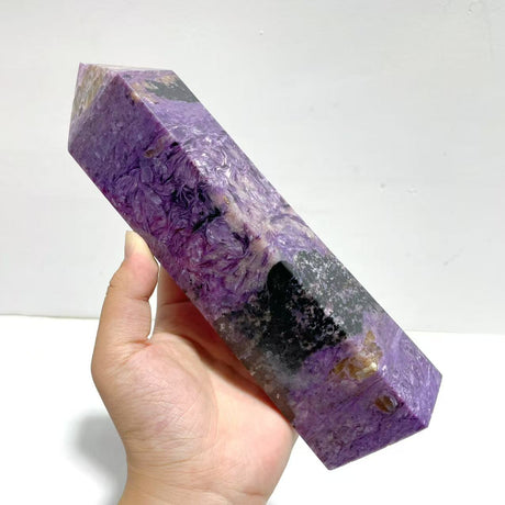 21CM Charoite Tower Point For Collection