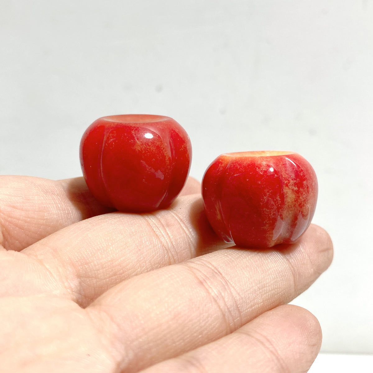 Mini Red Agate Halloween Pumpkin Carving Wholesale