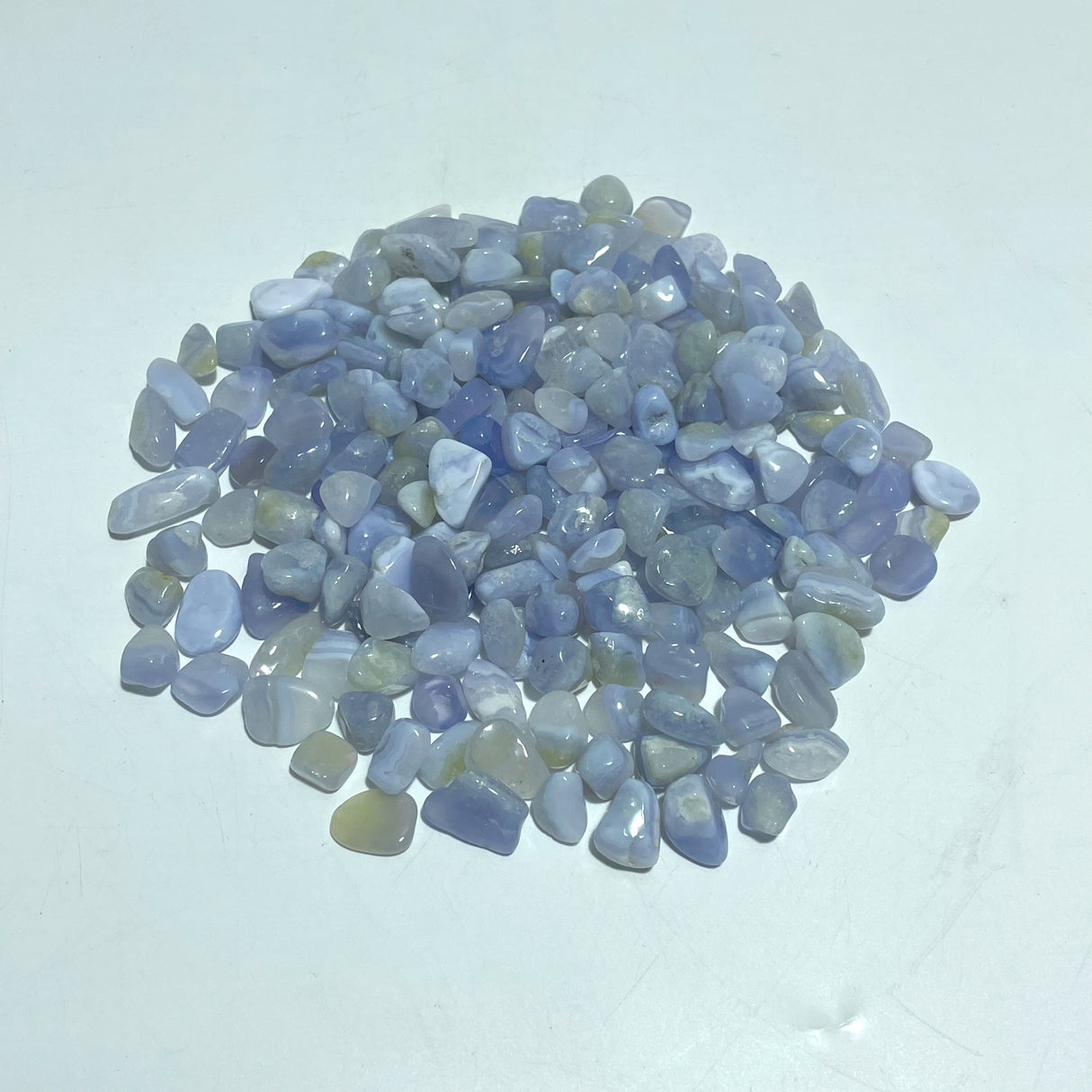 Blue Lace Agate Chips Small Tumbled Wholesale