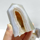 13 Pieces Geode Druzy Agate Four-sided Tower Point