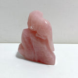 Beautiful Rose Quartz Leopard Carving